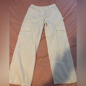 White Cargo Pants